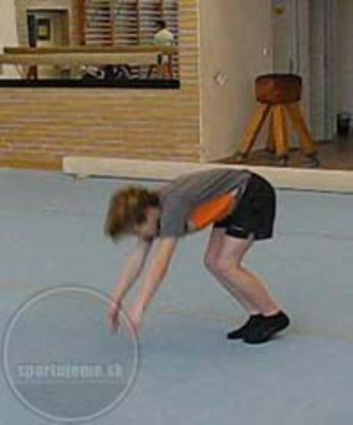 kotúľ vzad gymnastika